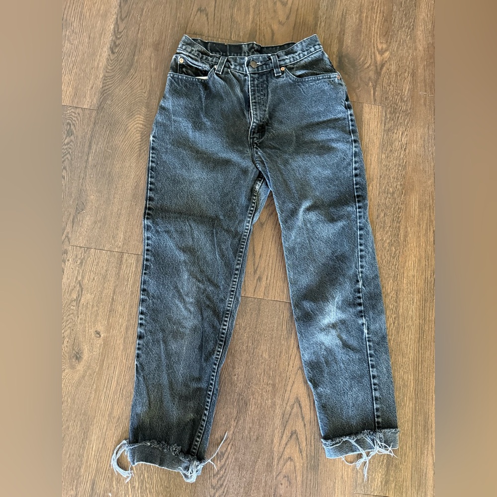 Classic Black Denim Levi Jeans
